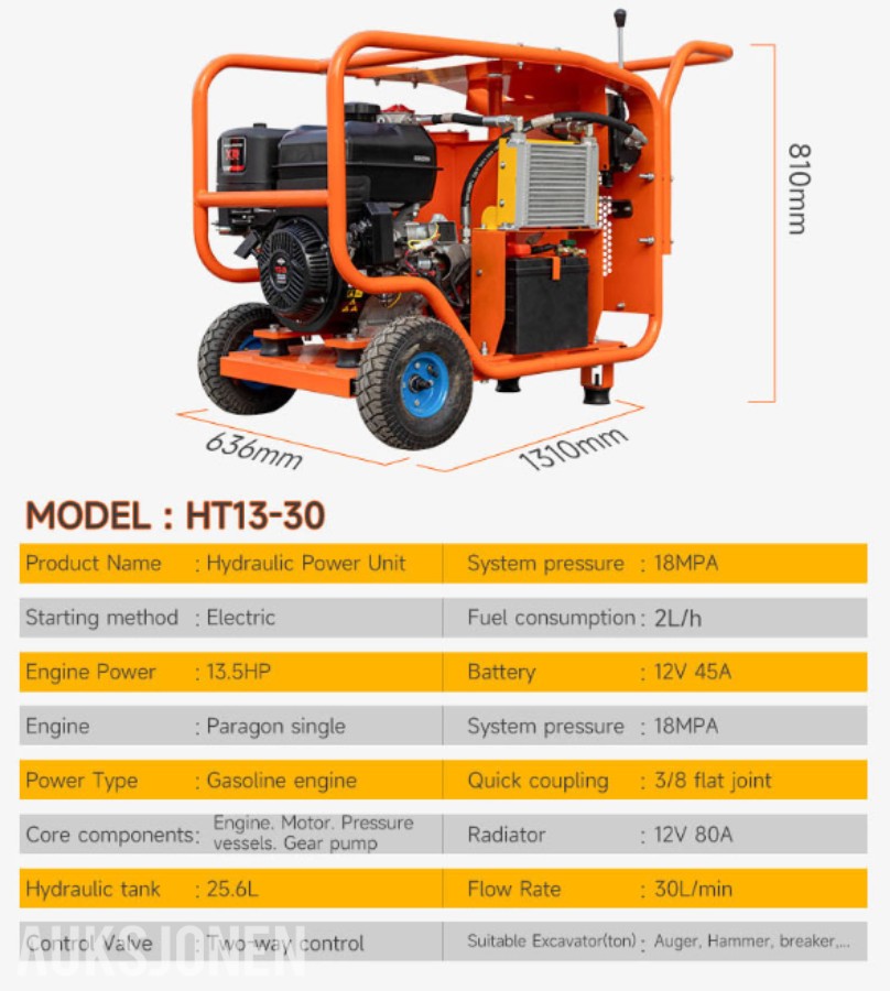 2026 Fodit FT13-30. Hydraulic Power Pack